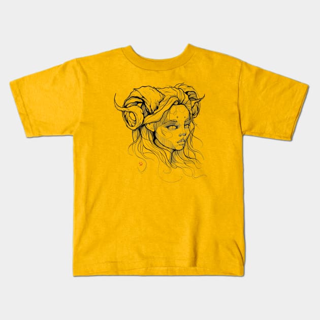 Aries Kids T-Shirt by mxndesigner